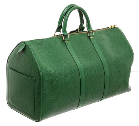 louis vuitton green duffle bag